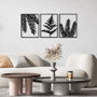 Wallity Yakomoz Escultura de Pared de Metal Negra 118 x 50 cm